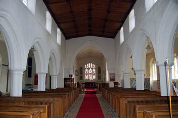 Southill church interior looking east March 2008